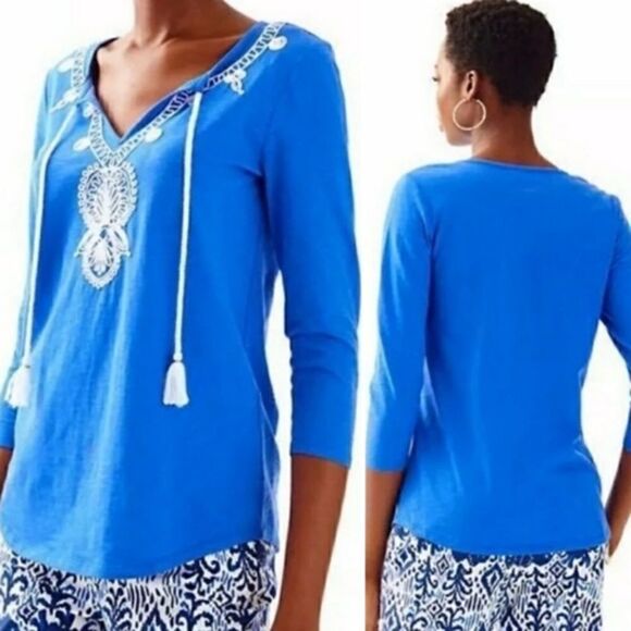 Lilly Pulitzer embroidered Top - Picture 2 of 4